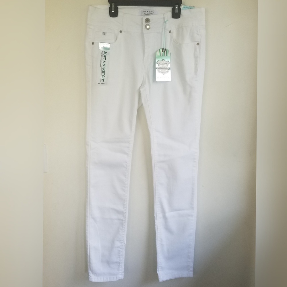 White Wax Jeans - Skinny Jeans - Juniors